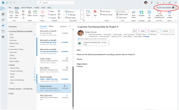 อัปเดตล่าสุด! Microsoft แชร์เคล็ดลับการใช้งาน New Outlook for Windows และอื่นๆ