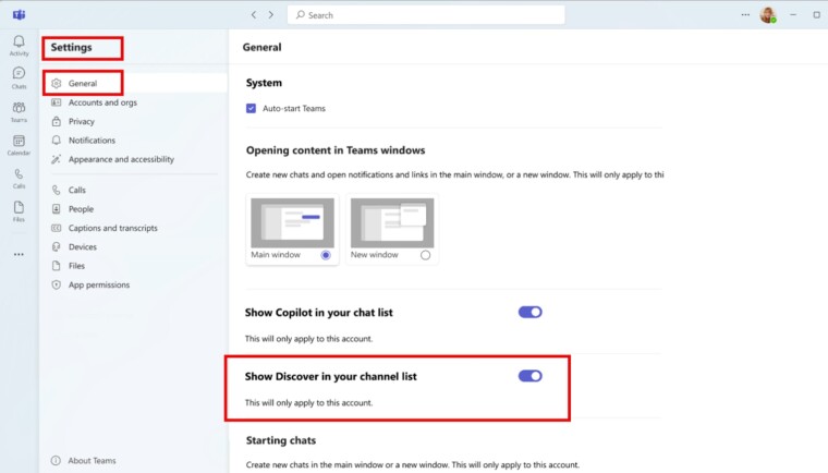 Microsoft ให้ซ่อน Discover Feed ใน Teams ผ่านการตั้งค่าได้แล้ว