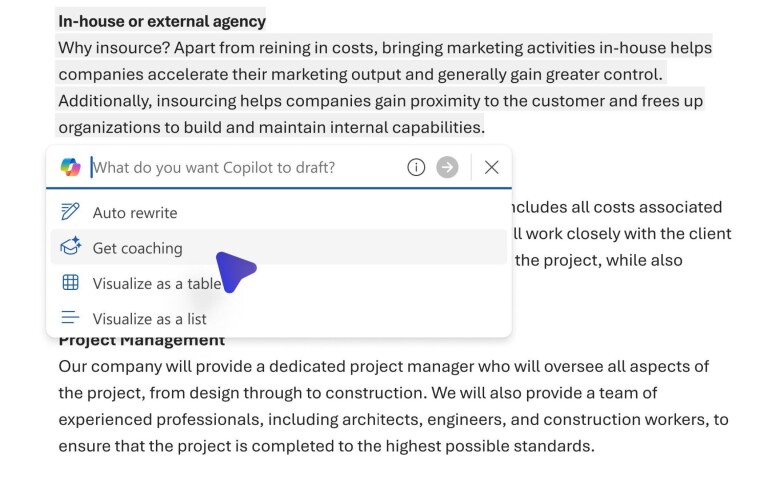 Microsoft เปิดตัวฟีเจอร์ Coaching with Copilot ใน Word ช่วยสร้างสรรค์เนื้อหาให้โดดเด่น