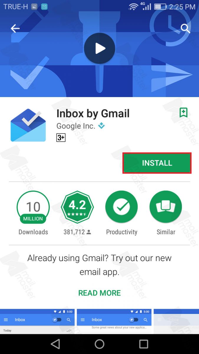 Android Inbox by Gmail App