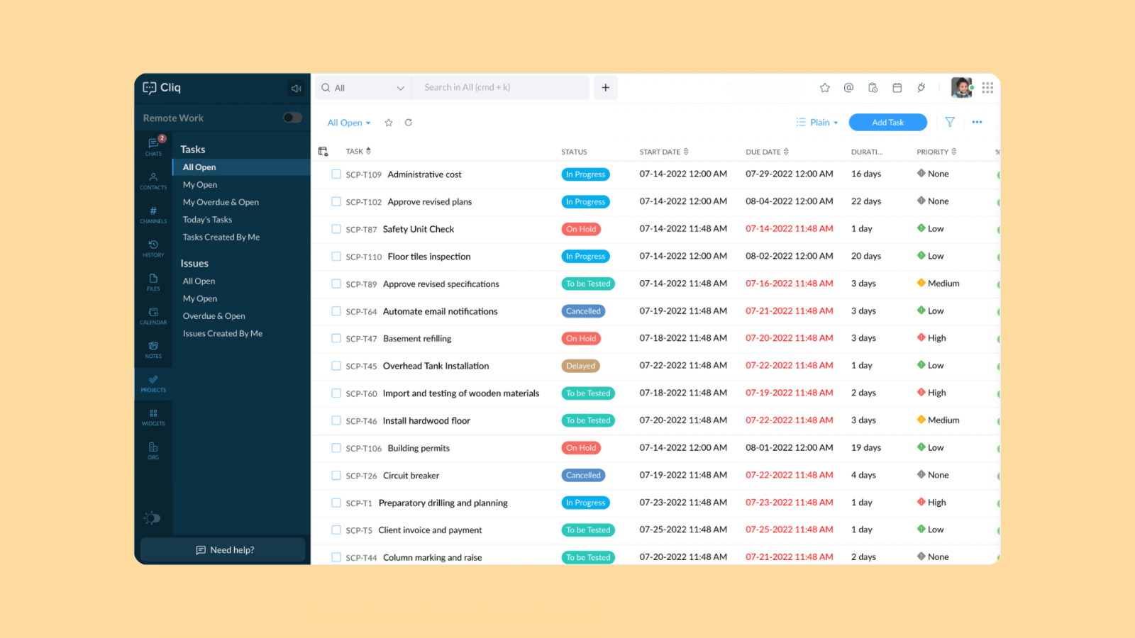 ปฏิวัติการสื่อสารและการจัดการโครงการด้วย Zoho Cliq